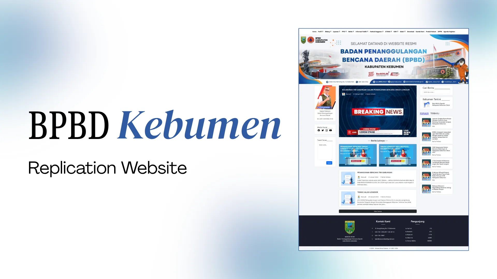 BPBD Kebumen Website Replication - Preview 1
